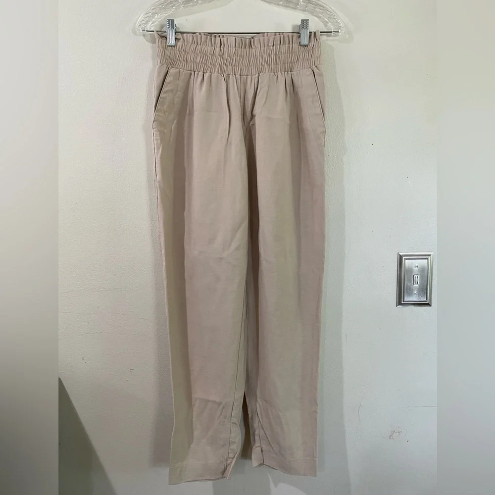 💚a new day Tan Relaxed Fit Elastic Waist